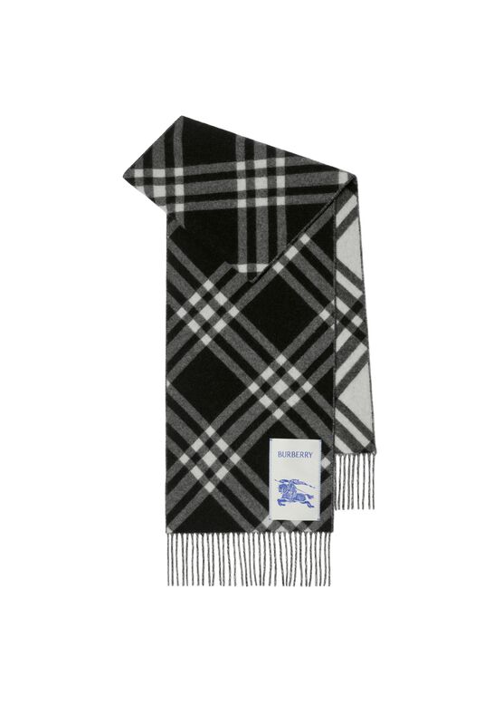 Check Cashmere Scarf, , hi-res