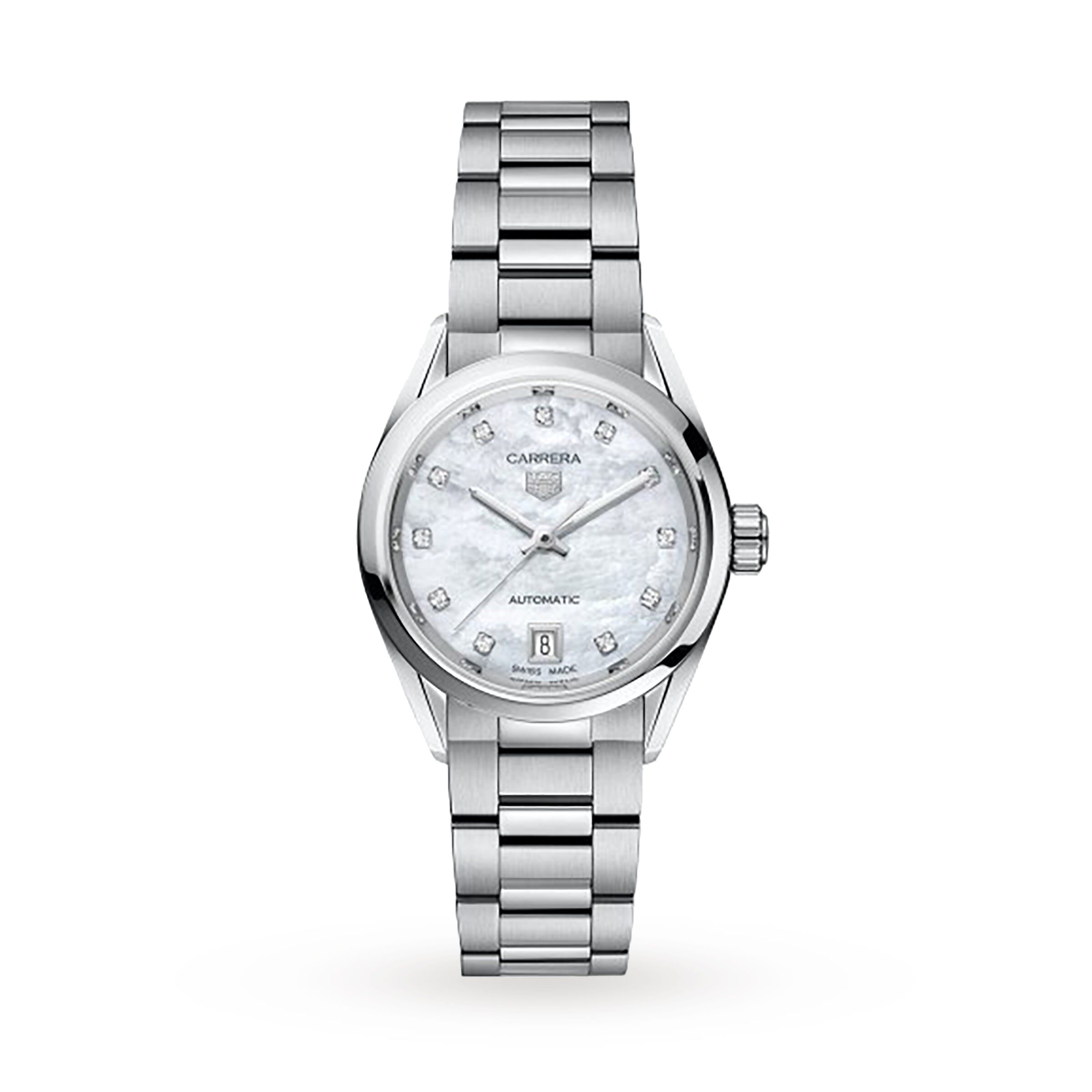 Tag Heuer Carrera Three Hand 29mm Automatic Ladies Watch Fine