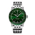 Navitimer Automatic 41mm Mens Watch Green Stainless Steel