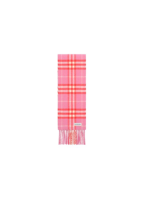 Narrow Check Cashmere Scarf, , hi-res