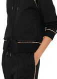 Check Trim Cotton Blend Track Pants, , hi-res