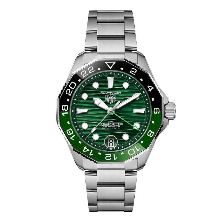 Aquaracer Professional 300 GMT 42mm Mens Watch Green, , hi-res
