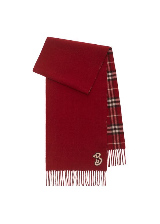 Reversible Check Cashmere Scarf, , hi-res