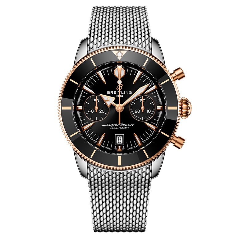 Superocean Heritage B01 Chronograph 42mm Mens Watch Black Rubber, , hi-res