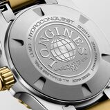 Hydroconquest Quartz 30mm Ladies Watch White Dial Stainless Steel and Yellow PVD Coating Bracelet, , hi-res
