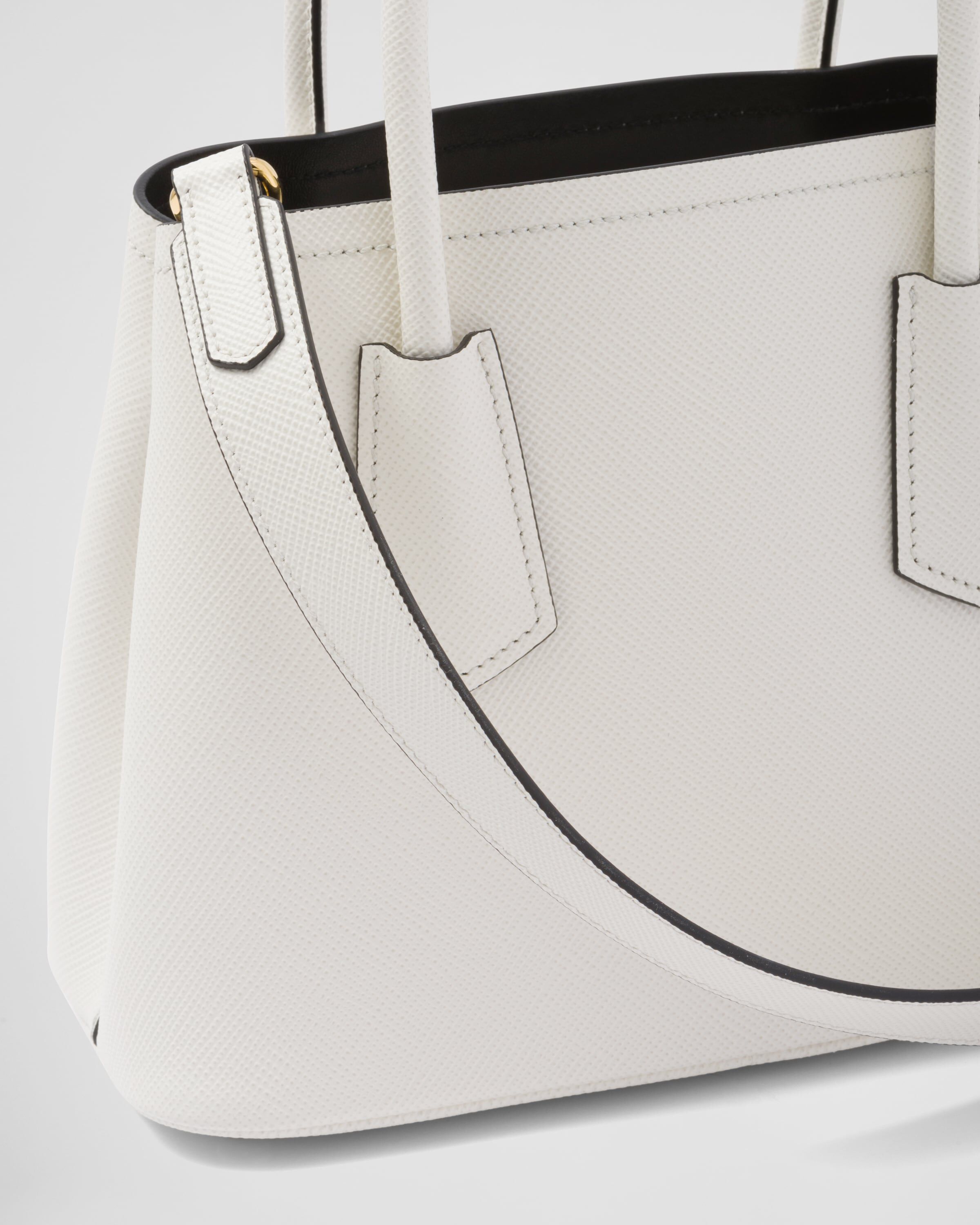 Prada saffiano cuir double small tote bag 2025