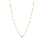 Elsa Peretti® Diamonds by the Yard® Single Diamond Pendant in Yellow Gold - Size .17