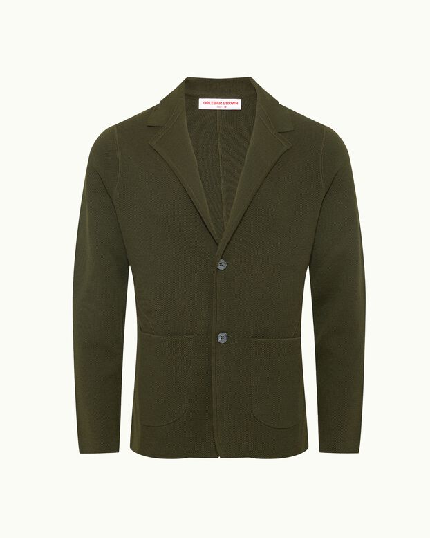 Rainer Lw Pique Dark Herbal Green, , hi-res