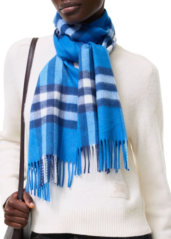 Check Cashmere Scarf, , hi-res