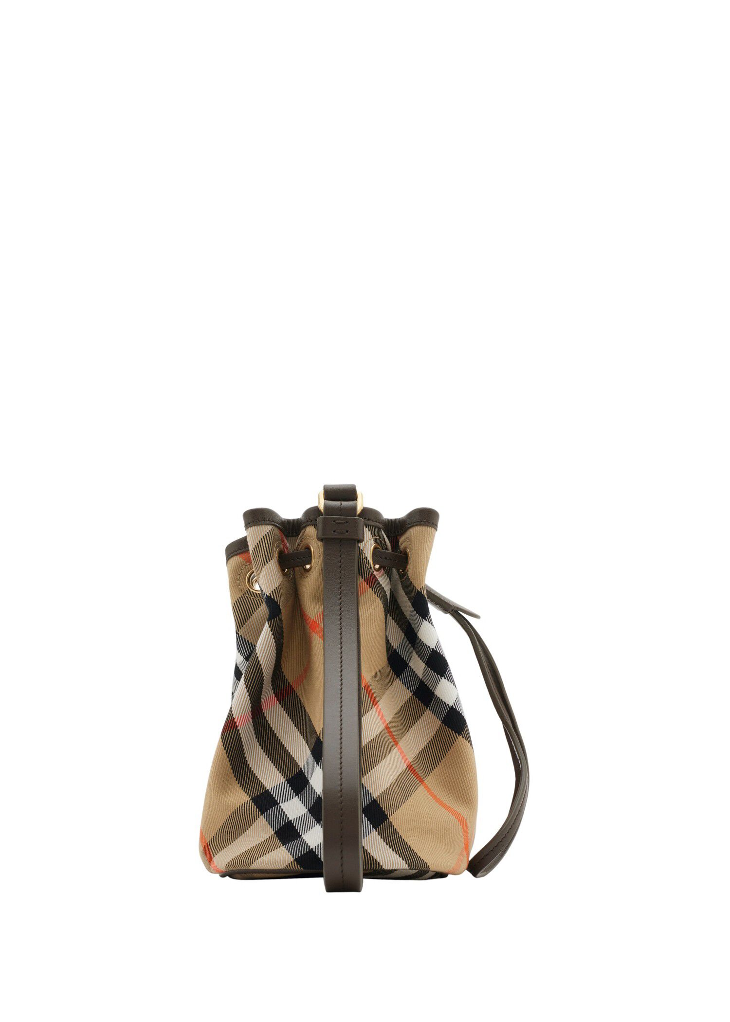 BURBERRY｜ ( Check Drawstring Pouch (8093916)) Burberry Check Drawstring Pouch | Black | FARFETCH