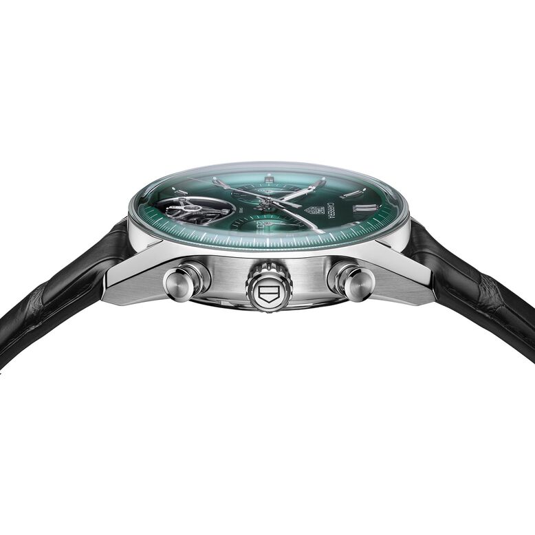 Carrera Chronograph Tourbillon 42mm Mens Watch Green, , hi-res