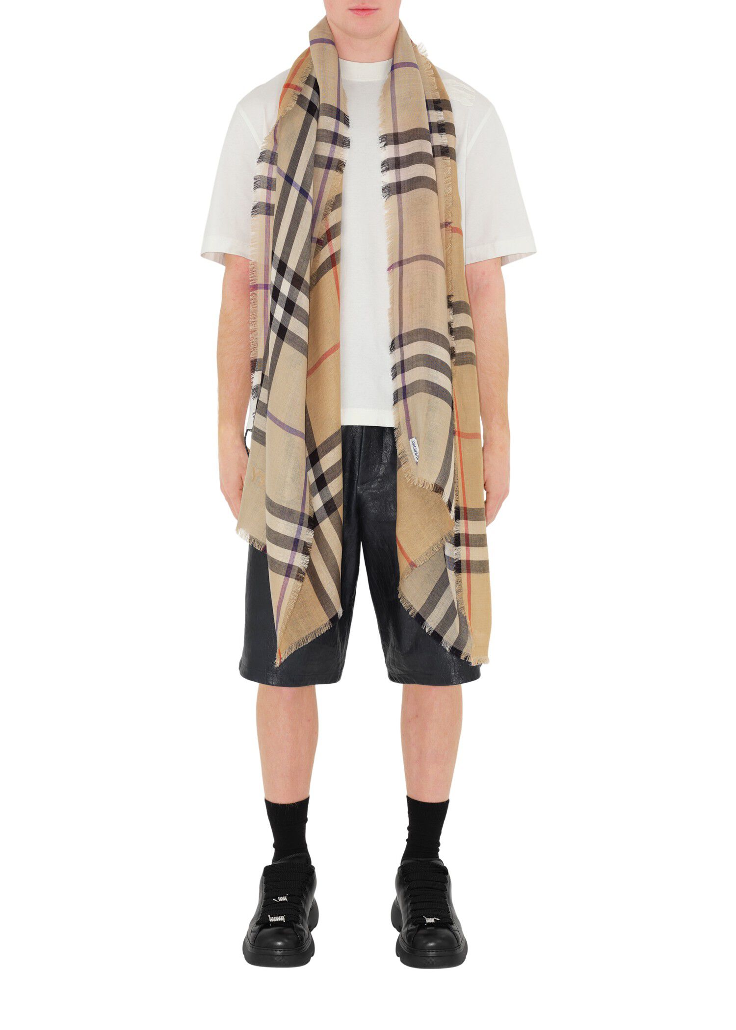 Burberry gauze scarf clearance