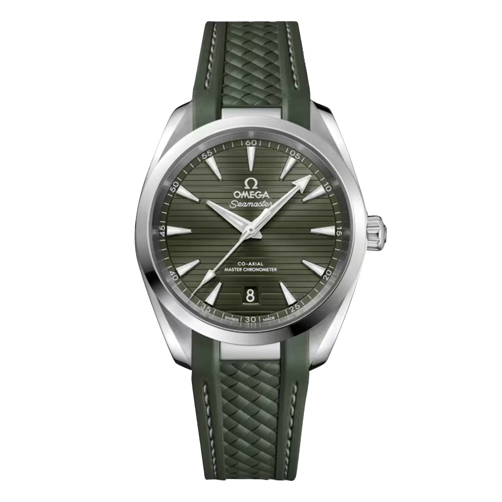 Omega Seamaster Aqua Terra 150M 38mm Steel on Rubber Strap Fine Watches Heathrow Reserve Collect