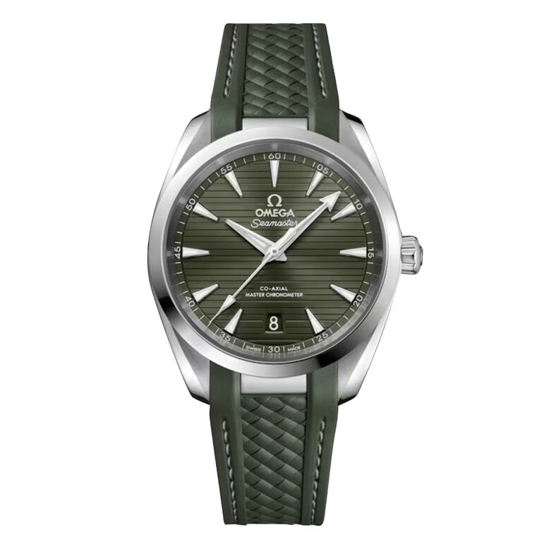 Seamaster Aqua Terra 150M 38mm, Steel on Rubber Strap, , hi-res