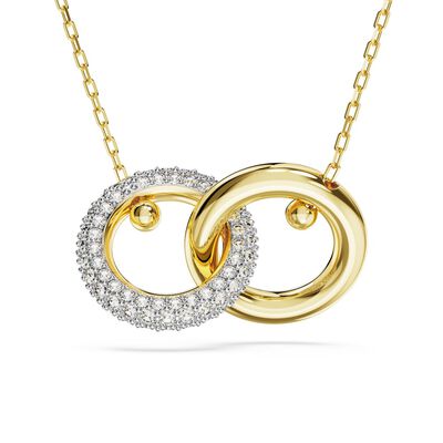Dextera Lady Necklace White Crystal - Gold
