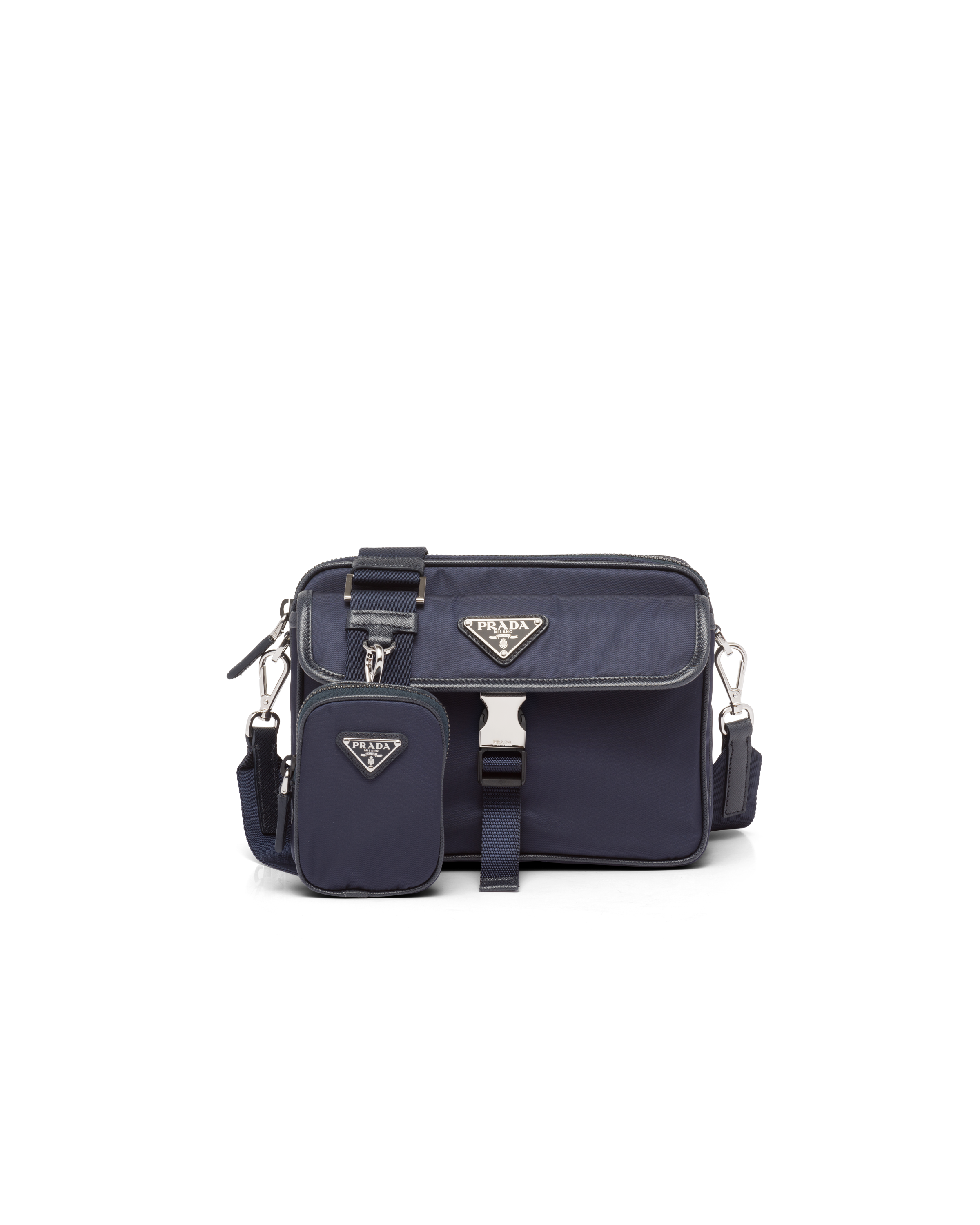 Prada Re-Nylon and Saffiano leather shoulder bag Crossbody