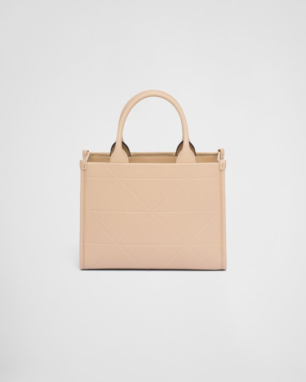Mini Prada Symbole leather bag with stitching, , hi-res