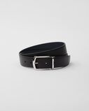 Reversible Saffiano leather belt, , hi-res