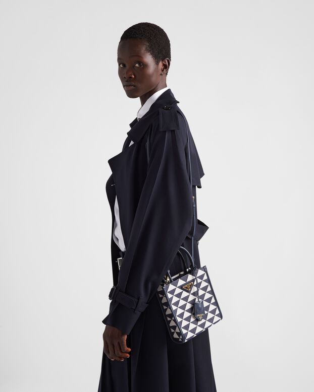 Prada Symbole embroidered fabric mini bag, , hi-res