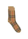 Check Cotton Cashmere Blend Socks, , hi-res
