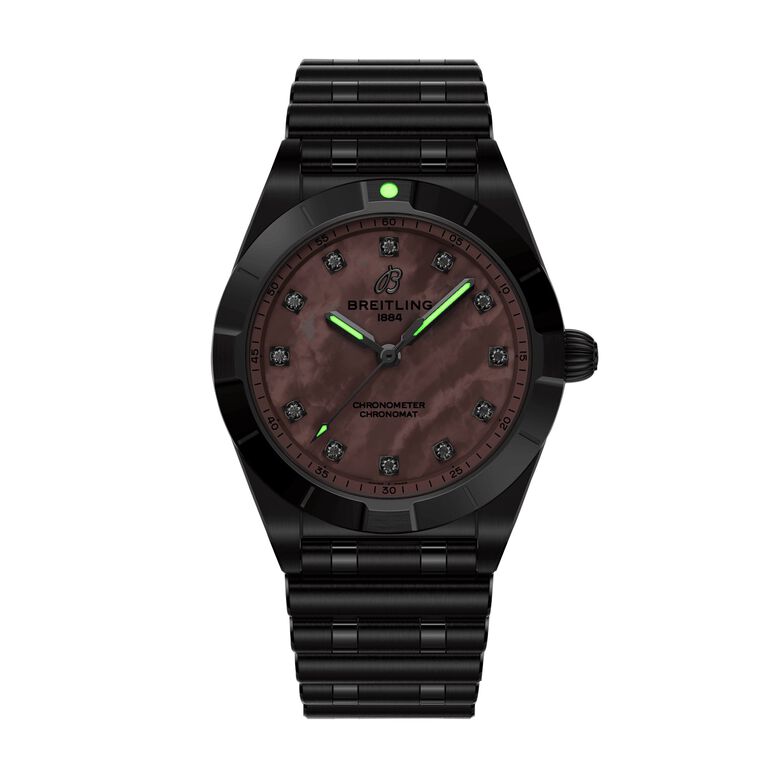 Chronomat 28mm Ladies Watch Pink Mother Of Pearl, , hi-res