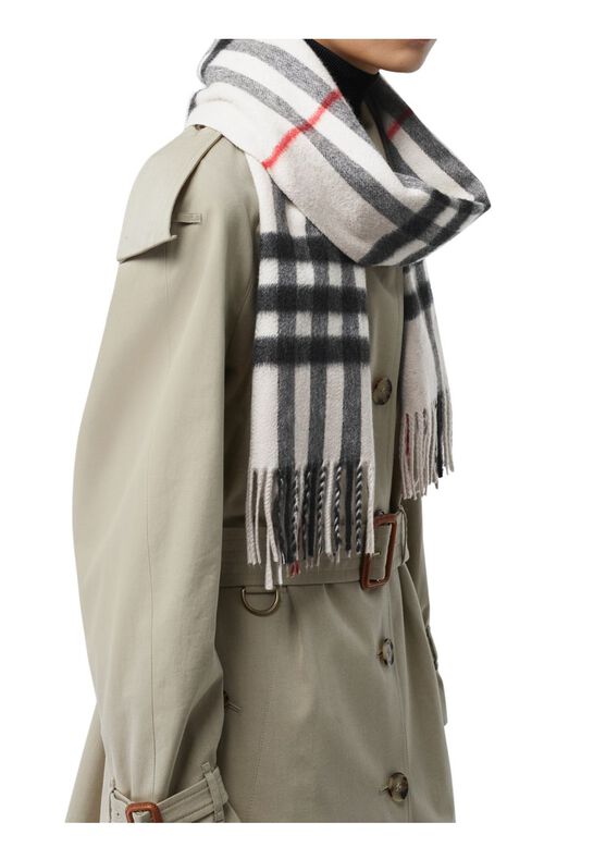 Check Cashmere Scarf, , hi-res