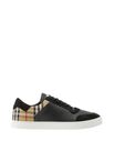 Leather, Suede and Check Sneakers
