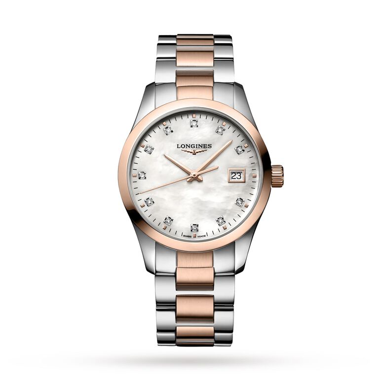 Conquest Classic 34mm Ladies Watch White, , hi-res