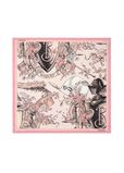 Etched Knight Silk Scarf, , hi-res