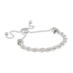 Twine Toggle Bracelet   - Silver