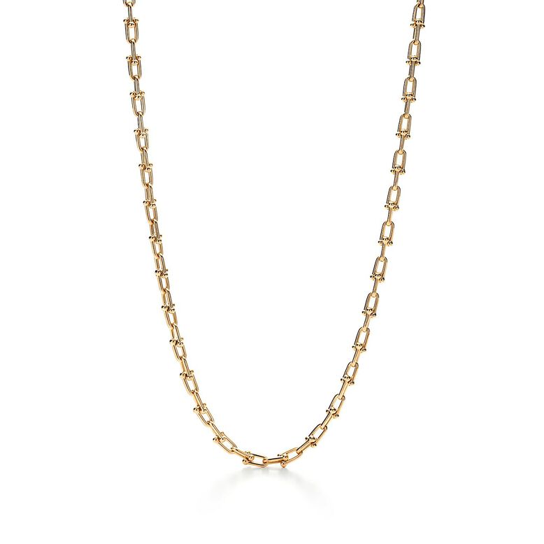 Tiffany HardWear Small Link Necklace in Yellow Gold, , hi-res