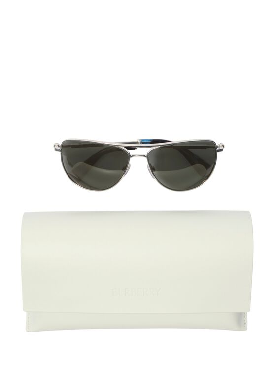 Metal Logo Square Sunglasses, , hi-res