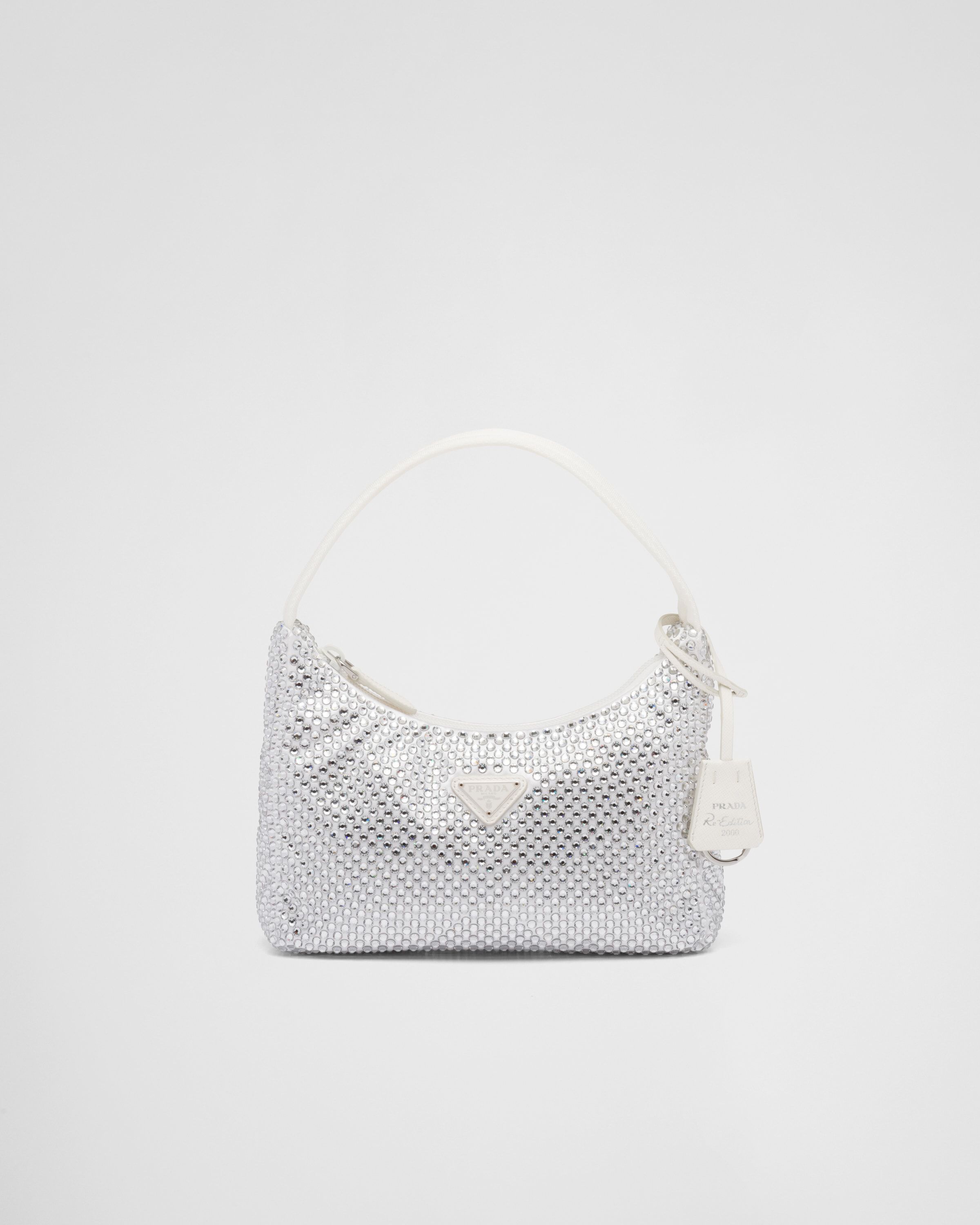 Prada Satin mini bag with crystals Women Heathrow Reserve Collect