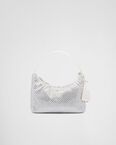 Satin mini-bag with crystals