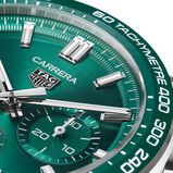 Carrera Chronograph 44mm Mens Watch Green Stainless Steel, , hi-res
