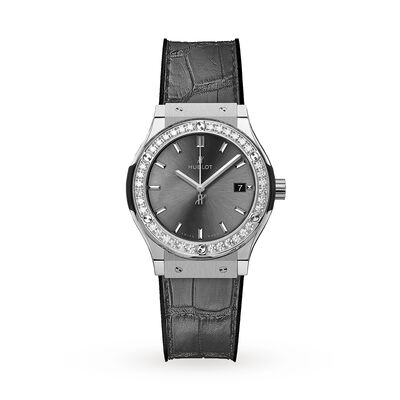 Classic Fusion Racing Grey Titanium 33mm Ladies Watch