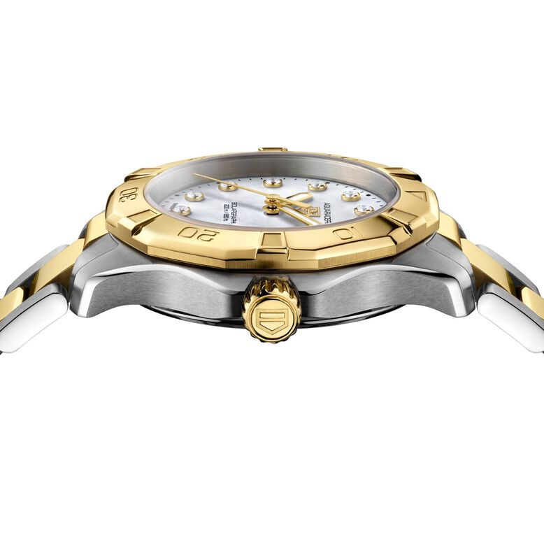 Aquaracer Professional 200 34mm Ladies Watch 18k Yellow Gold, , hi-res