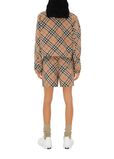 Cropped Reversible Check Hooded Jacket, , hi-res