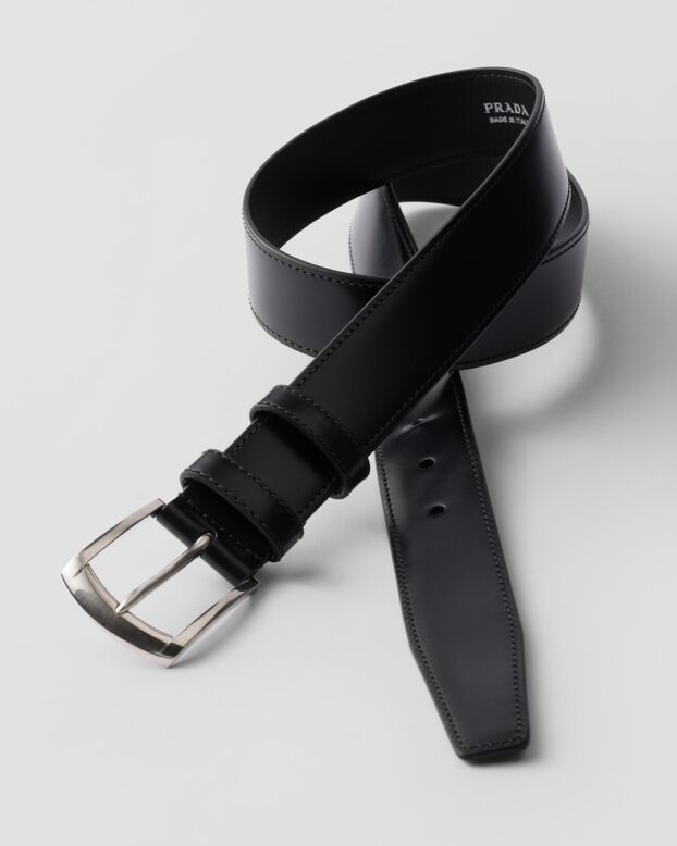 Leather belt, , hi-res