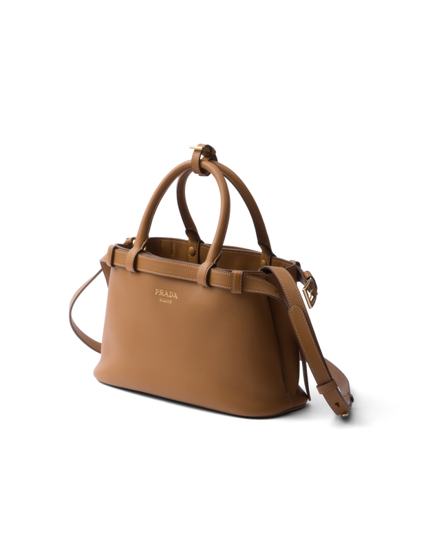 Prada Buckle small leather handbag with double belt, , hi-res