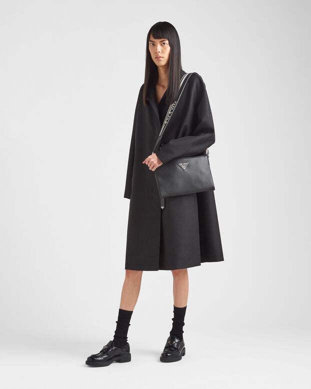Leather shoulder bag, , hi-res