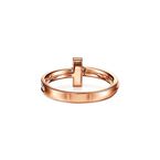 Tiffany T T1 Ring in Rose Gold with Diamonds, 2.5 mm - Size 6 1/2, , hi-res