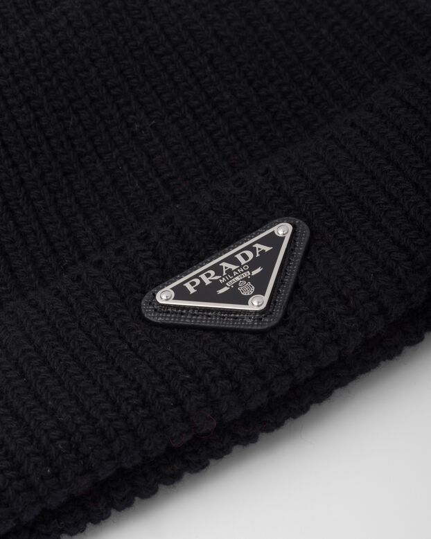 Wool and cashmere beanie, , hi-res