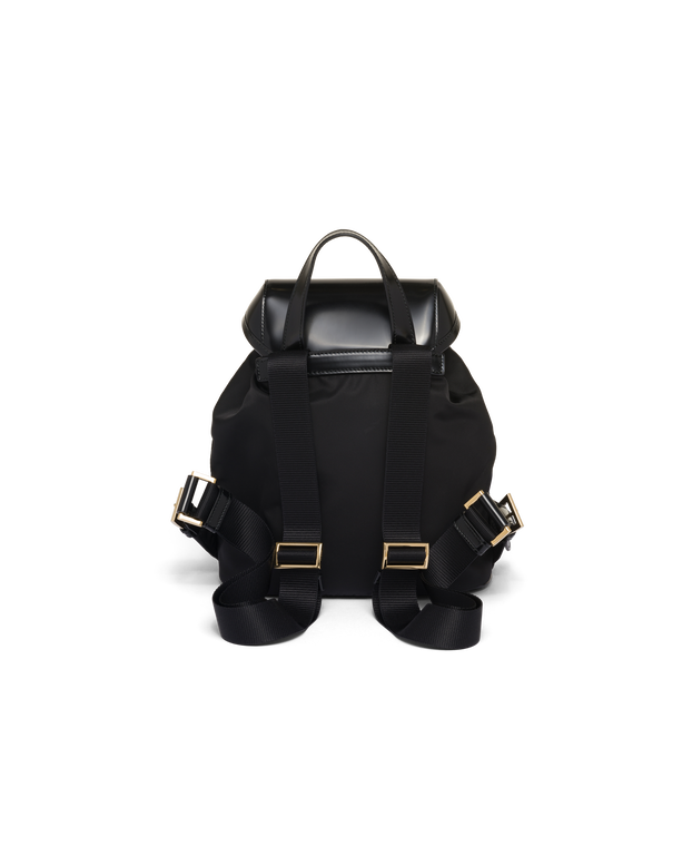 Medium Re-Nylon and brushed leather backpack, , hi-res