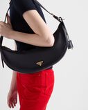 Prada Demi-lune large leather shoulder bag, , hi-res