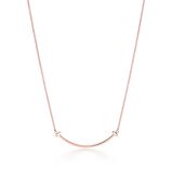 Tiffany T Smile Pendant in Rose Gold, Small, , hi-res