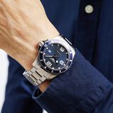 HydroConquest 44mm Stainless Steel Mens Watch - Blue, , hi-res