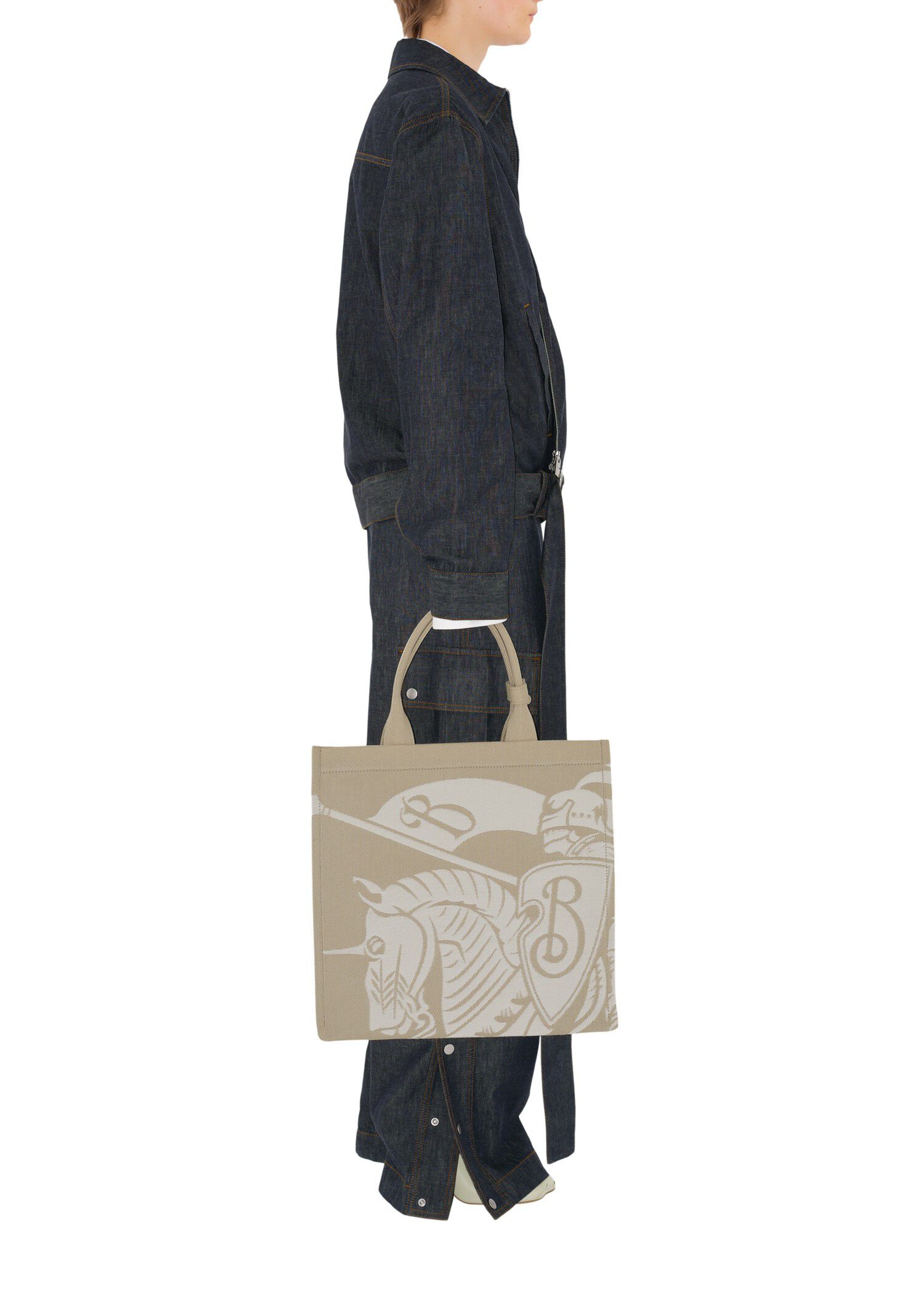 【Burberry】UK発 ミディアム EKD キャンバス トート バッグ BURBERRY バーバリー トートバッグ/MEDIUM EKD CANVAS TOTE