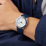 Superocean Automatic 42 Stainless Steel Rubber Strap Watch, , hi-res