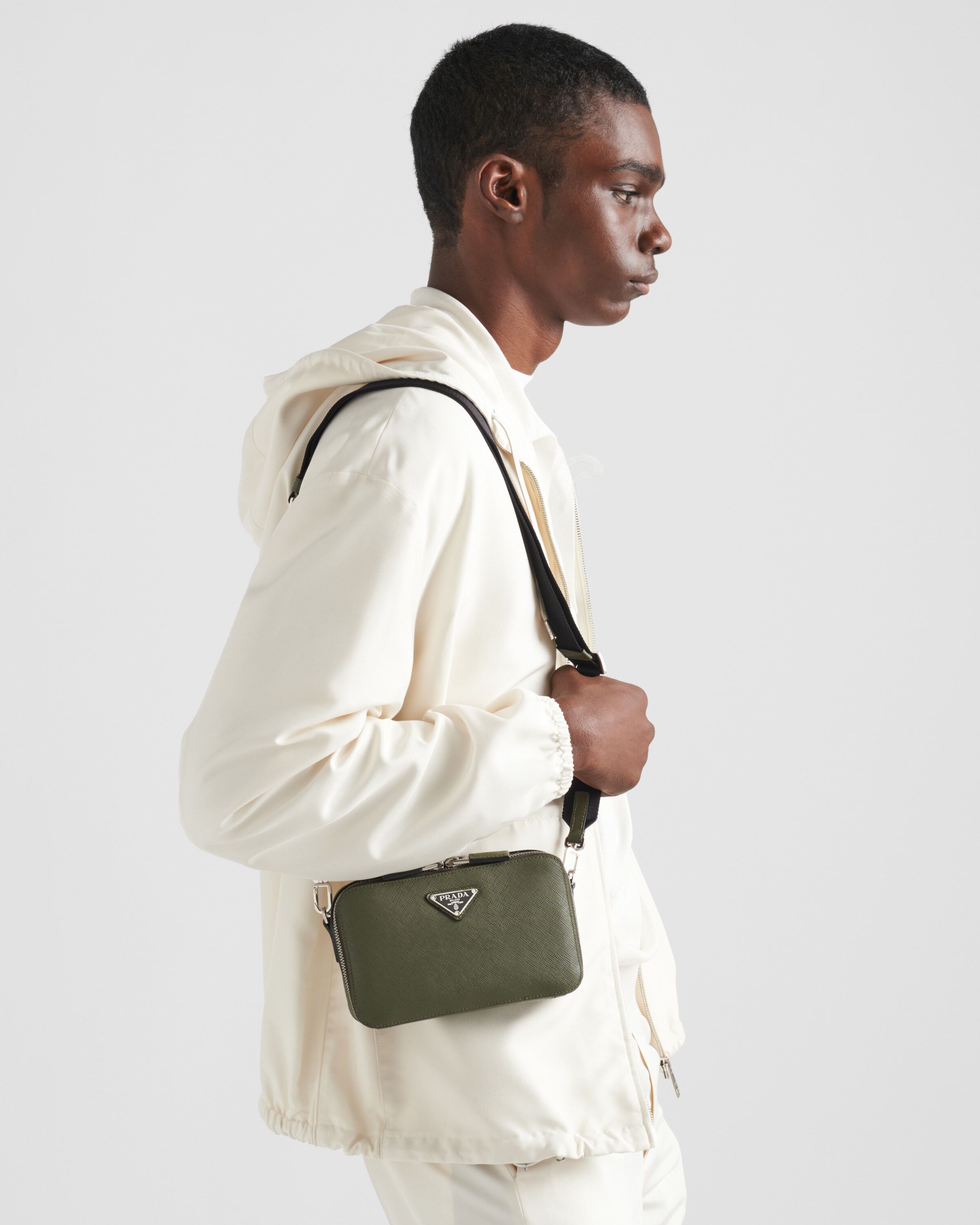 Prada Brique Saffiano leather bag
